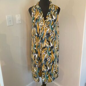 Ladies Ruffle Neck Dress